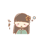 手描き女の子《ひまわり》（個別スタンプ：31）
