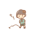 手描き女の子《ひまわり》（個別スタンプ：32）