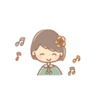 手描き女の子《ひまわり》（個別スタンプ：33）