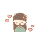 手描き女の子《ひまわり》（個別スタンプ：36）