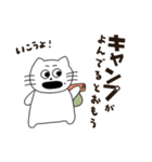 スケボーにのったねこ げたまるキャンプ編（個別スタンプ：1）