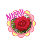 お花で遊ぼう5（個別スタンプ：6）