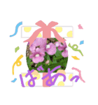お花で遊ぼう5（個別スタンプ：8）