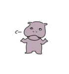 可愛いカバ（個別スタンプ：3）