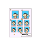 天使のスタンプ 瞬き（個別スタンプ：8）