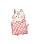 色鉛筆で動物たち。（個別スタンプ：3）