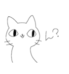 ゆるだるねこ シンプル（個別スタンプ：5）