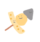 にこやかな日本のご飯たち。（個別スタンプ：15）