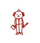 自由な犬のスタンプ（個別スタンプ：11）