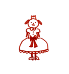 自由な犬のスタンプ（個別スタンプ：12）
