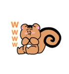 眉毛のついた動物（個別スタンプ：3）
