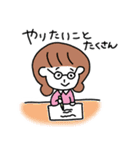 パーマくんとボブ美のおうち時間（個別スタンプ：8）