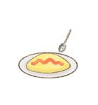 もちもち しらたまさん/水彩 食べ物（個別スタンプ：1）