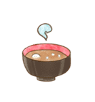 もちもち しらたまさん/水彩 食べ物（個別スタンプ：3）