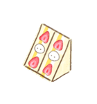 もちもち しらたまさん/水彩 食べ物（個別スタンプ：4）