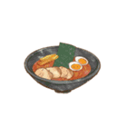 もちもち しらたまさん/水彩 食べ物（個別スタンプ：8）