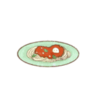 もちもち しらたまさん/水彩 食べ物（個別スタンプ：14）