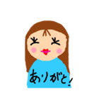 ほのぼのおしゃれガール（個別スタンプ：7）