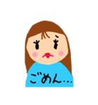 ほのぼのおしゃれガール（個別スタンプ：10）