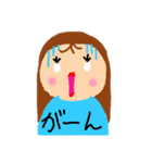 ほのぼのおしゃれガール（個別スタンプ：14）