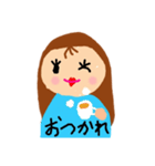 ほのぼのおしゃれガール（個別スタンプ：22）