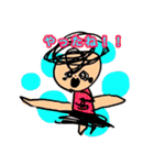 ほのちゃんのお絵描きスタンプ①（個別スタンプ：3）