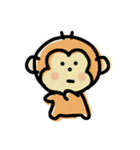 ゆる～いアニマルさるくん（個別スタンプ：1）