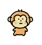 ゆる～いアニマルさるくん（個別スタンプ：3）