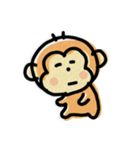 ゆる～いアニマルさるくん（個別スタンプ：5）