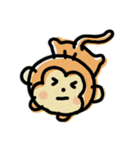 ゆる～いアニマルさるくん（個別スタンプ：8）