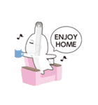 とちょうさぎのSTAY HOMEスタンプ（個別スタンプ：26）