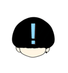 数字黒マッシュ（個別スタンプ：11）