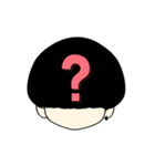 数字黒マッシュ（個別スタンプ：12）
