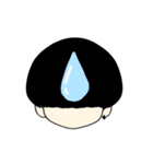 数字黒マッシュ（個別スタンプ：14）