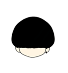 数字黒マッシュ（個別スタンプ：16）