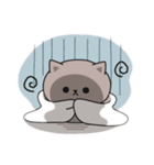 ホワイトが作るネガテイブ猫スタンプ（個別スタンプ：1）