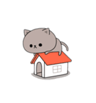 ホワイトが作るネガテイブ猫スタンプ（個別スタンプ：5）