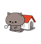 ホワイトが作るネガテイブ猫スタンプ（個別スタンプ：9）