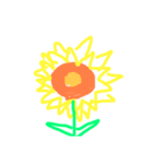 キュートな花達（個別スタンプ：1）