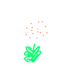 キュートな花達（個別スタンプ：5）