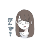 てきとうな女の子（個別スタンプ：6）