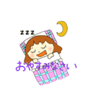 あいさつ女の子（個別スタンプ：8）