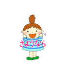 あいさつ女の子（個別スタンプ：15）