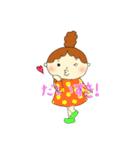 あいさつ女の子（個別スタンプ：16）