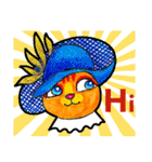 ねこ ☆All kinds of Hats ☆ (En)（個別スタンプ：1）