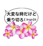 プルメリアでコロナ疲れを吹き飛ばす❤️（個別スタンプ：24）