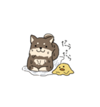 柴わんちゃんととりさん（個別スタンプ：22）