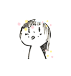 白いファミリー（個別スタンプ：14）
