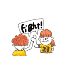 遠距離GANBARUMON:)①（個別スタンプ：29）