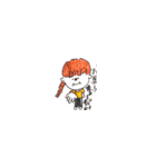 遠距離GANBARUMON:)①（個別スタンプ：36）